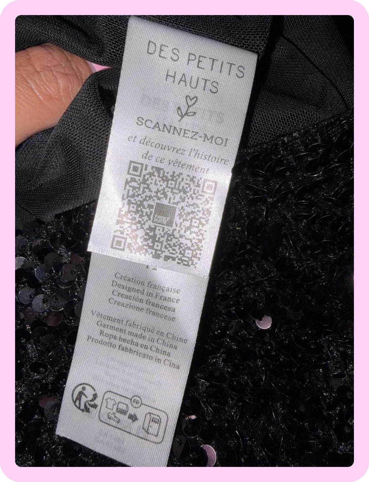 Jupe femme sequin des petits hauts taille 36 – photo 8
